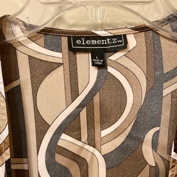 Elementz Brown Ruffle Top - Picture 4 of 9